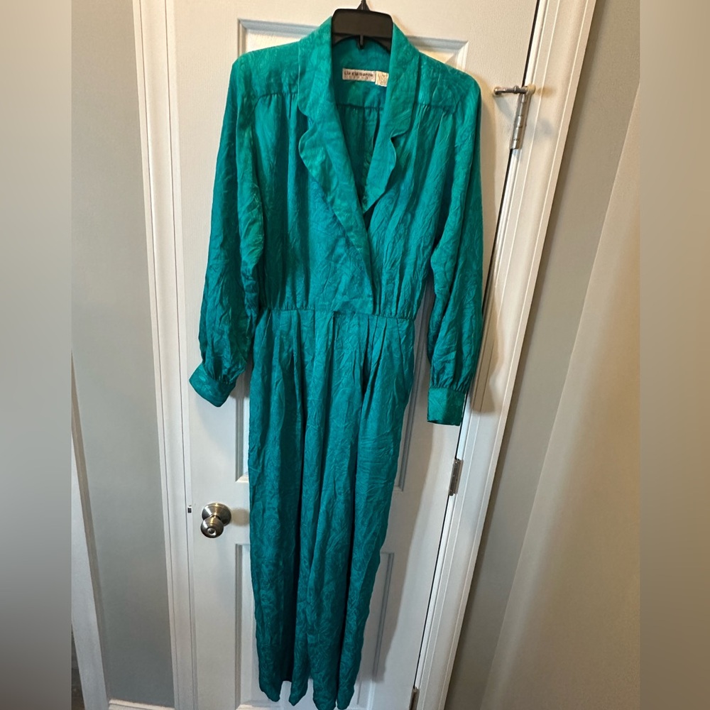 Vintage 100% Silk Pant Suit